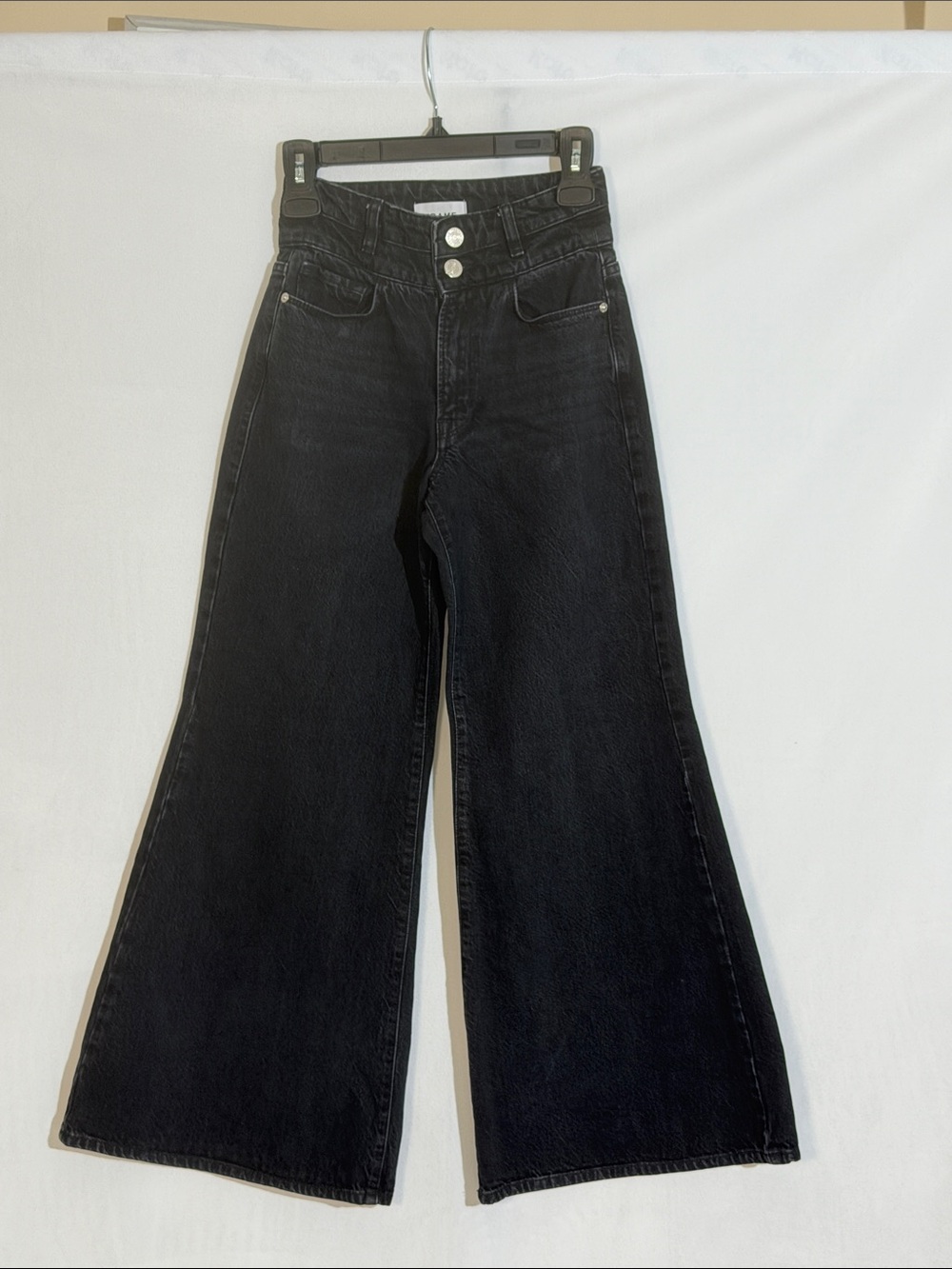 FRAME Le Palazzo Crop Jeans Size 24 In Inkblot EUC
